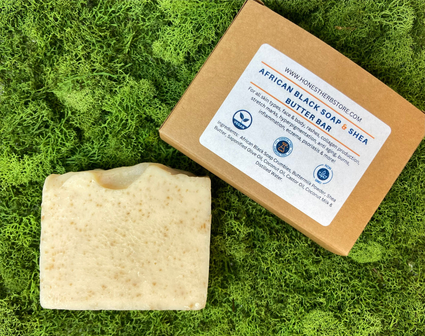 African Black Soap & Shea Butter Bar