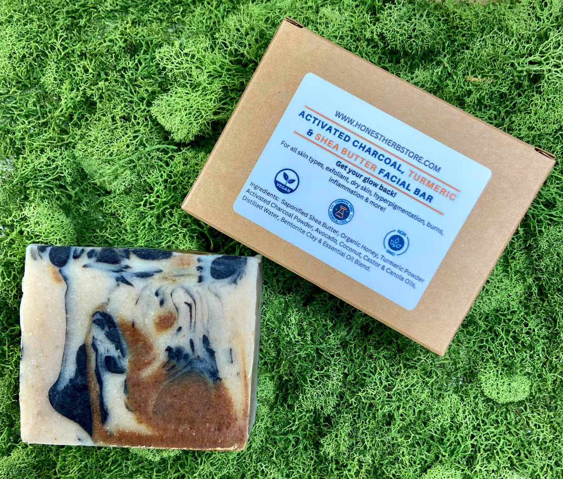 Activated Charcoal &amp; Turmeric Facial Bar