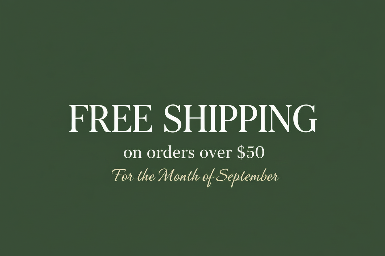 Free Shipping Banner - Clean Green & White